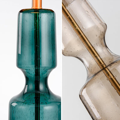 LuxAura – Elegant Metal and Glass Table Lamp