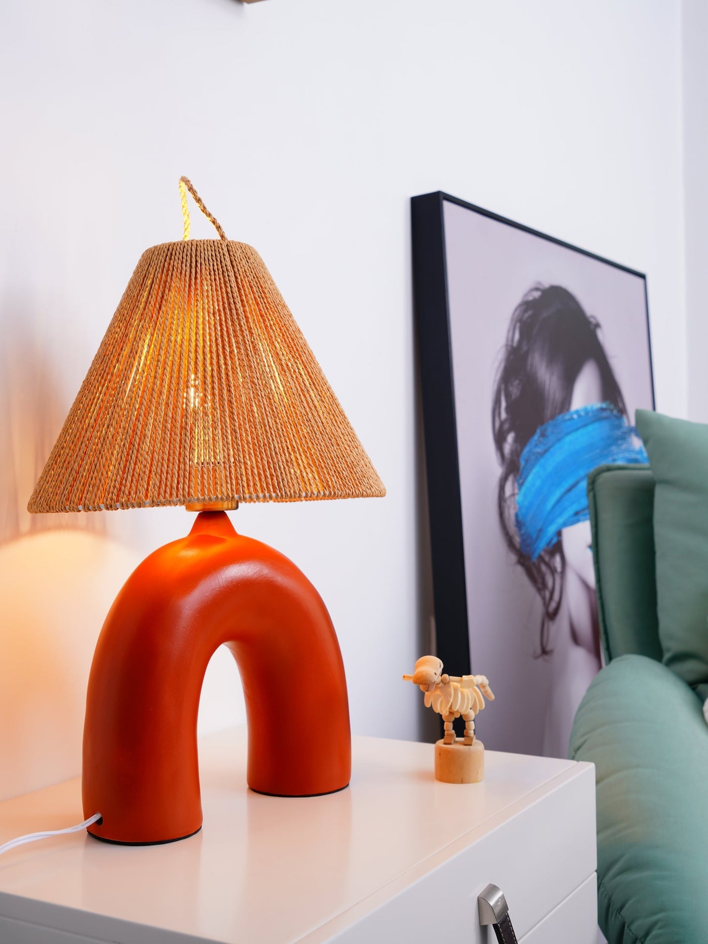 ElectraGlow - Contemporary Lamp with Powerful Base and Efficient Light