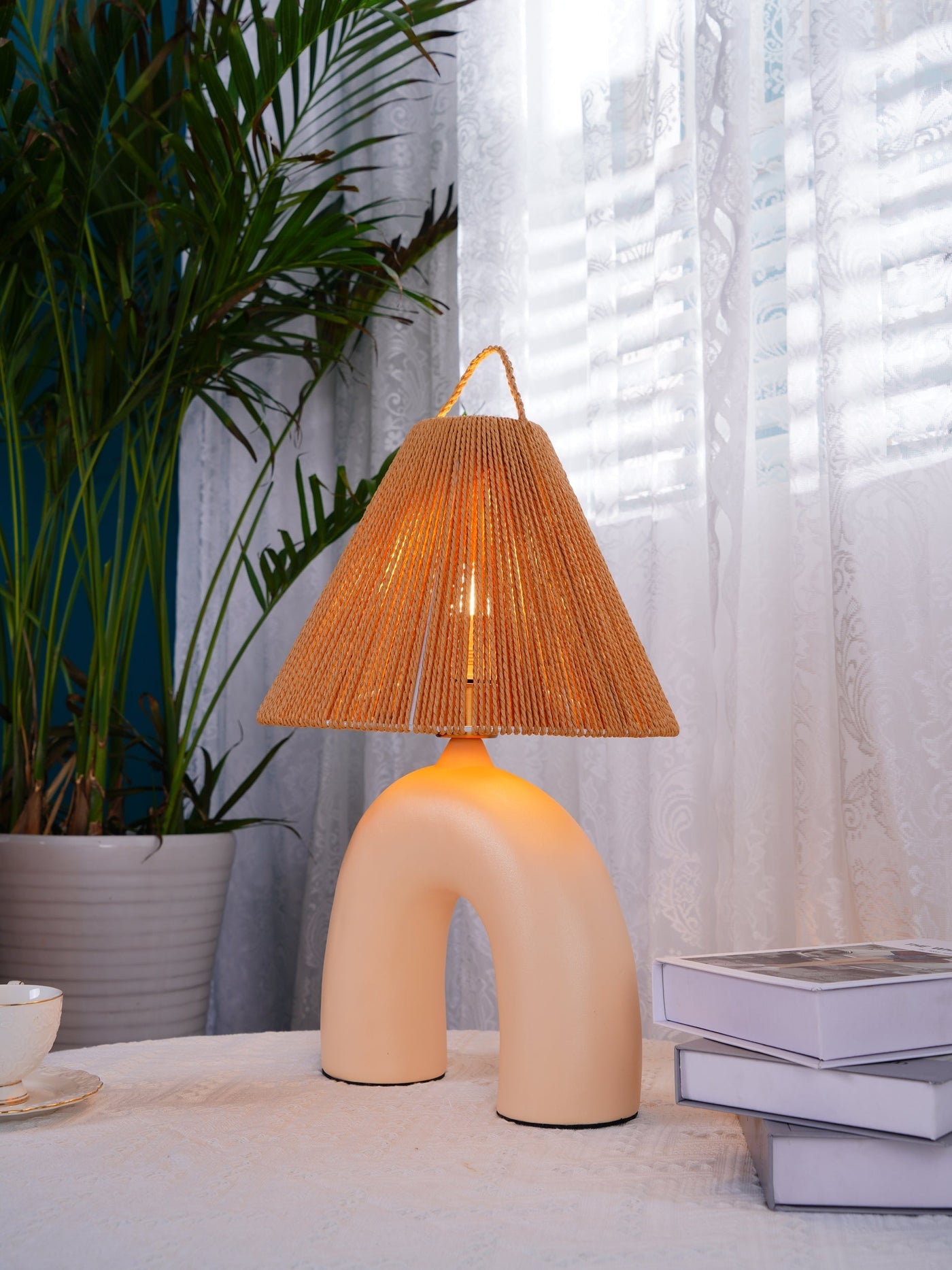 ElectraGlow - Contemporary Lamp with Powerful Base and Efficient Light