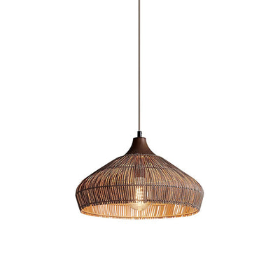 RattanGlow - Natural Woven Ceiling Lamp