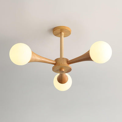 LunaBeam - Chic Wooden Ceiling Light