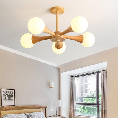 LunaBeam - Chic Wooden Ceiling Light