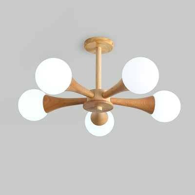 LunaBeam - Chic Wooden Ceiling Light