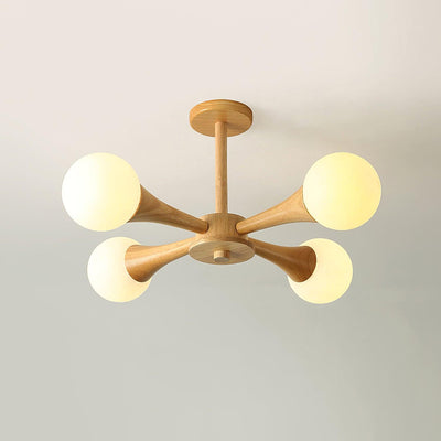 LunaBeam - Chic Wooden Ceiling Light