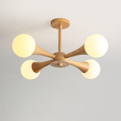 LunaBeam - Chic Wooden Ceiling Light