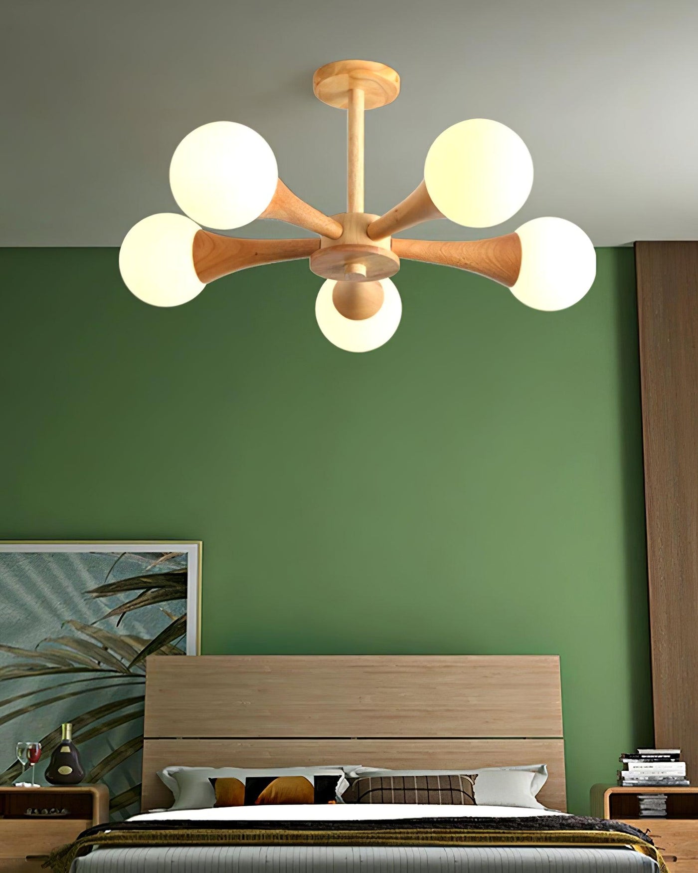 LunaBeam - Chic Wooden Ceiling Light
