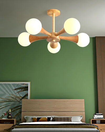 LunaBeam - Chic Wooden Ceiling Light