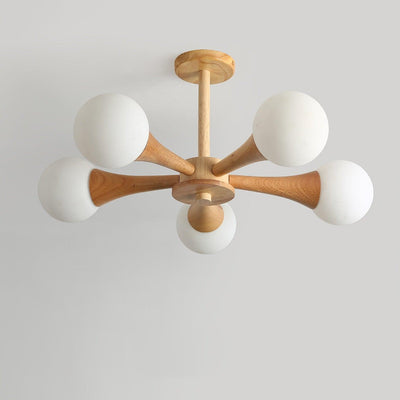 LunaBeam - Chic Wooden Ceiling Light