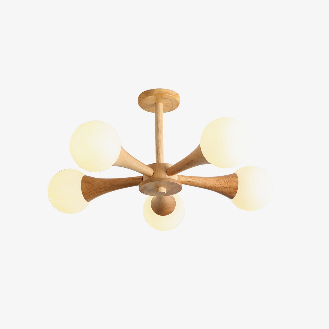 LunaBeam - Chic Wooden Ceiling Light