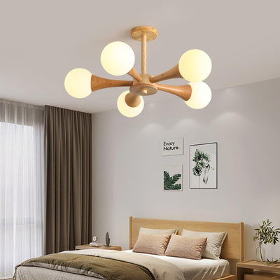 LunaBeam - Chic Wooden Ceiling Light