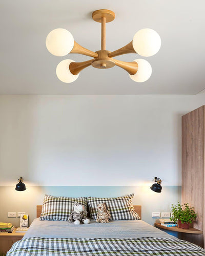 LunaBeam - Chic Wooden Ceiling Light