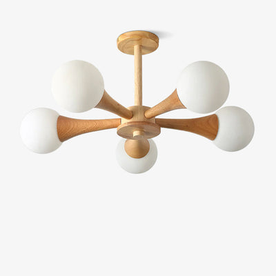 LunaBeam - Chic Wooden Ceiling Light