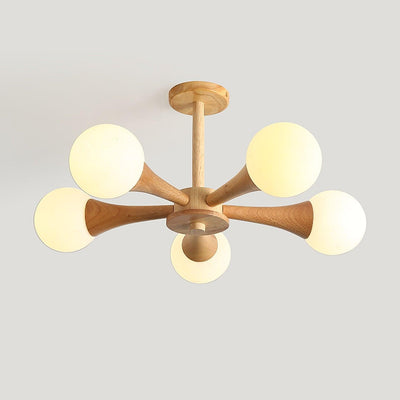 LunaBeam - Chic Wooden Ceiling Light