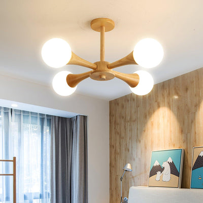 LunaBeam - Chic Wooden Ceiling Light