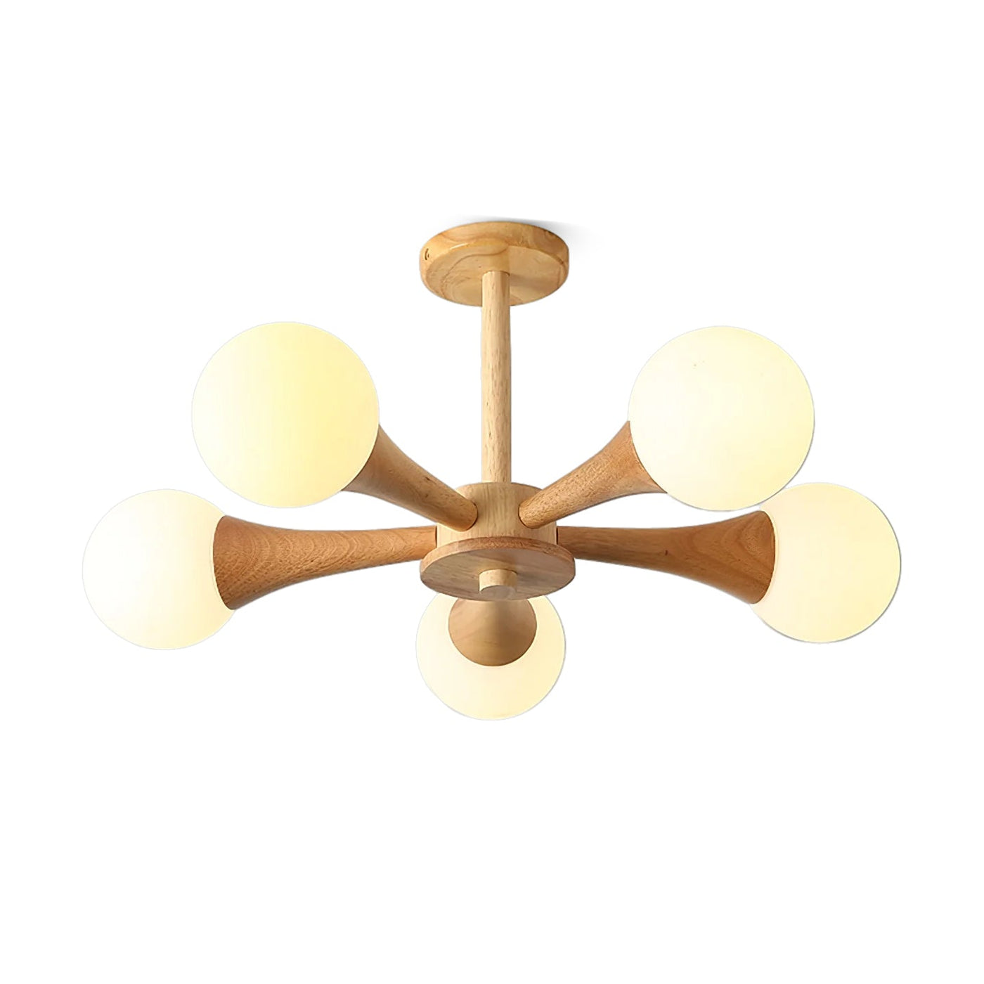 LunaBeam - Chic Wooden Ceiling Light