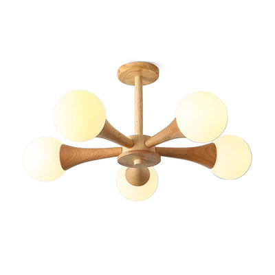 LunaBeam - Chic Wooden Ceiling Light