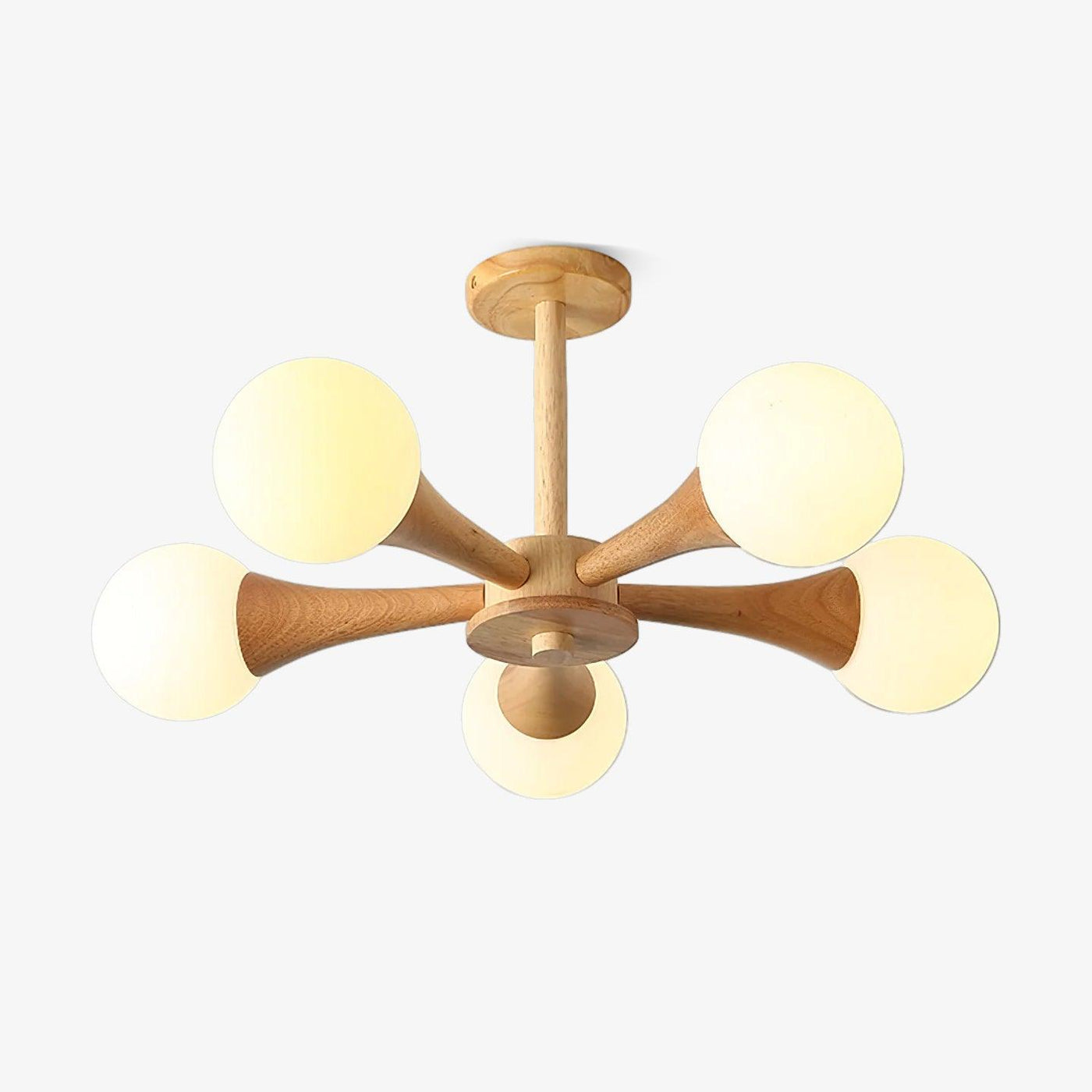 LunaBeam - Chic Wooden Ceiling Light