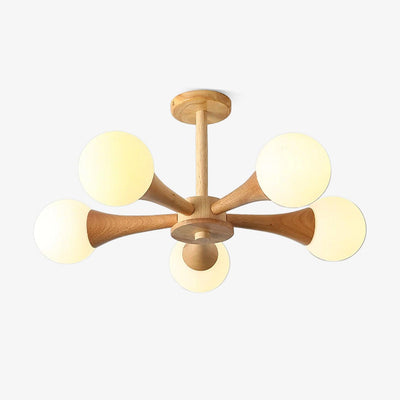 LunaBeam - Chic Wooden Ceiling Light
