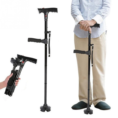 Multi-Functional Foldable Walking Aid