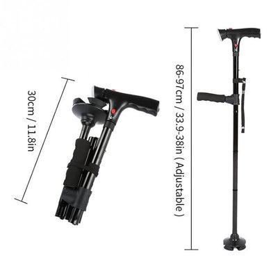 Multi-Functional Foldable Walking Aid