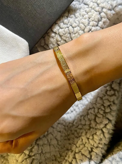 FaithBond - Stylish Ayatul Kursi Stainless Steel Bracelet