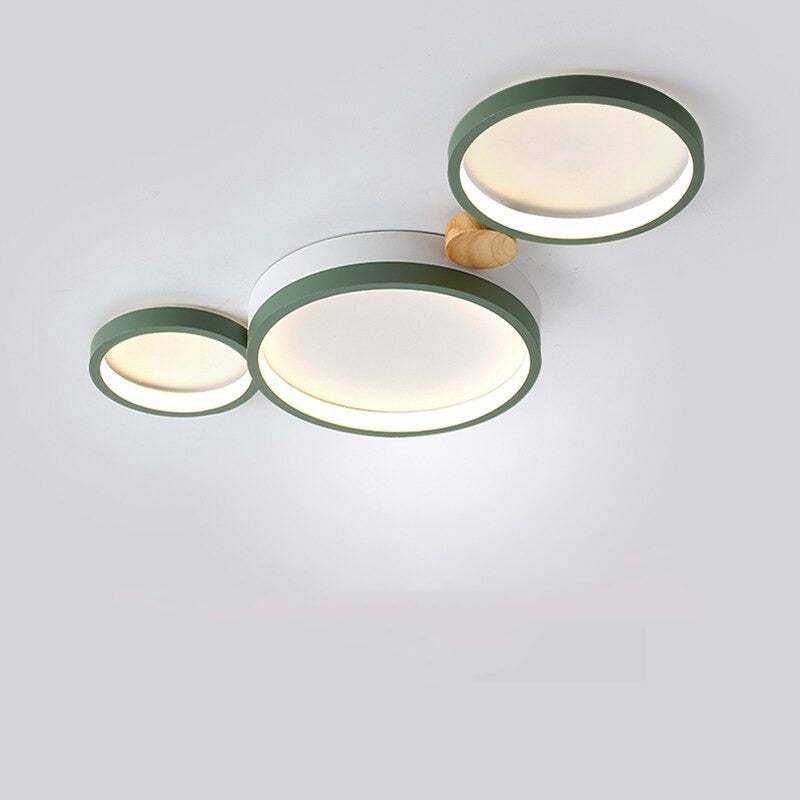 NimbusLuxe – Elegant White and Gray Ceiling Illumination