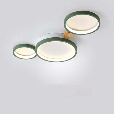 NimbusLuxe – Elegant White and Gray Ceiling Illumination
