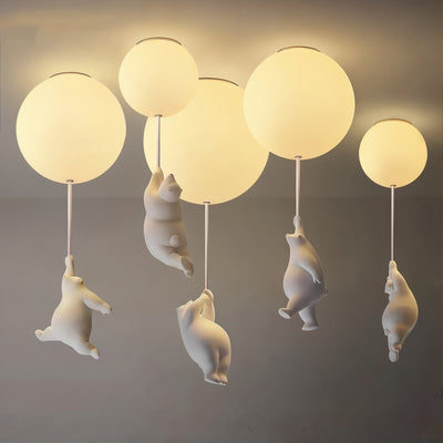 BearHaven - Cozy Children's Ceiling Lamp