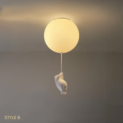 BearHaven - Cozy Children's Ceiling Lamp