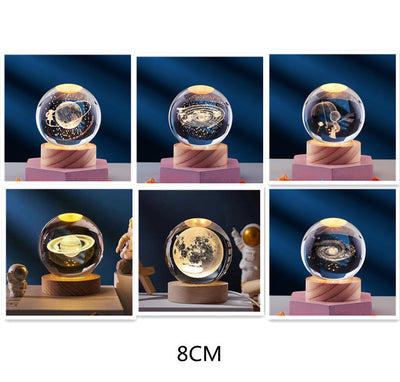 GleamSphere – Elegant 3D Night Lamp