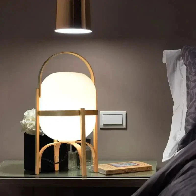 NatureLuxe - Wooden Light Table Lamp