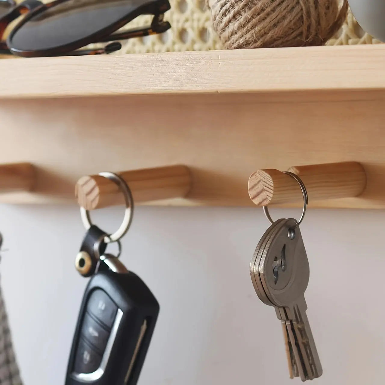HookShelf - Wooden Shelf with Hooks