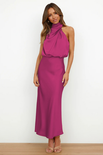 GraceGala – Elegant Off-Shoulder Evening Dress