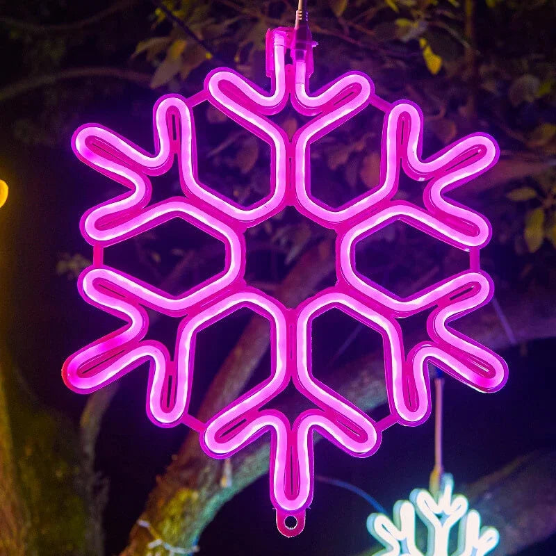 Elegant Snowflake LED Lights - Weather Resistant, Energy Efficient, Indoor/Outdoor Decor