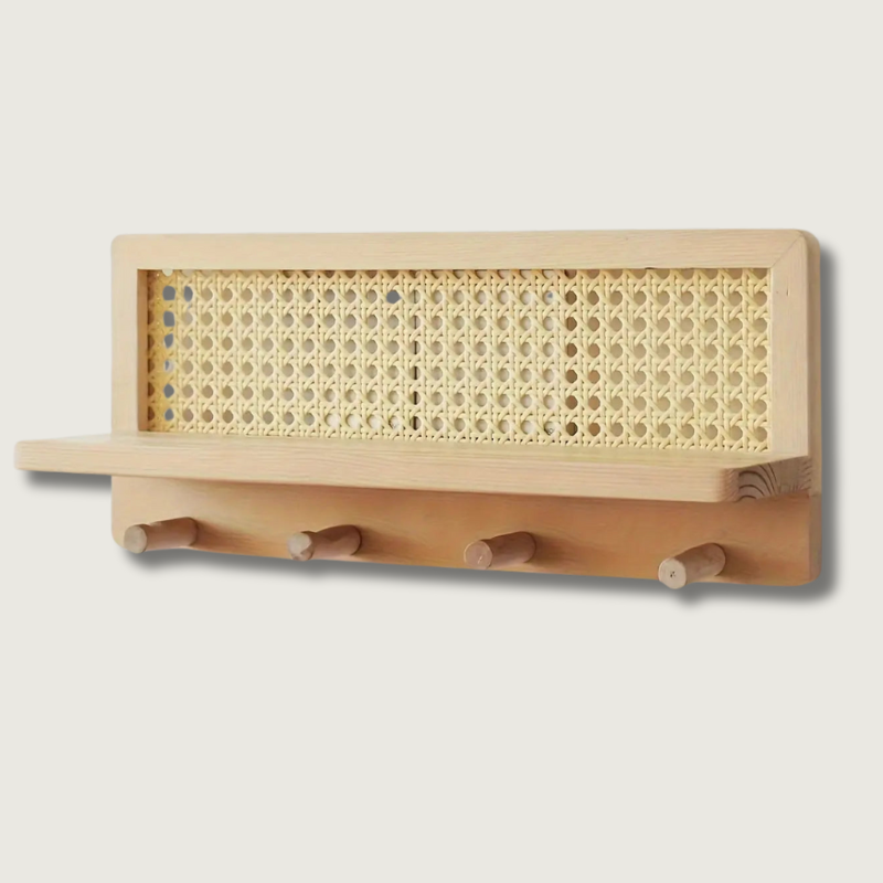 HookShelf - Wooden Shelf with Hooks