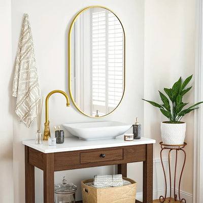 MirrorLuxe - Elegant Oval Reflection