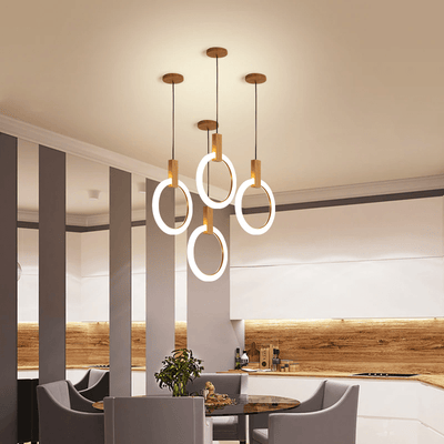 NatureLuxe - Wooden Chandelier for Elegant Illumination