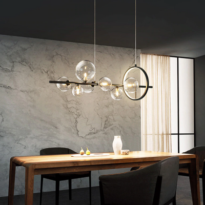 Glass blowing chandelier
