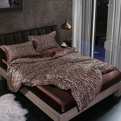 LuxeGlow - Satin Bed Set with Cotton Feel