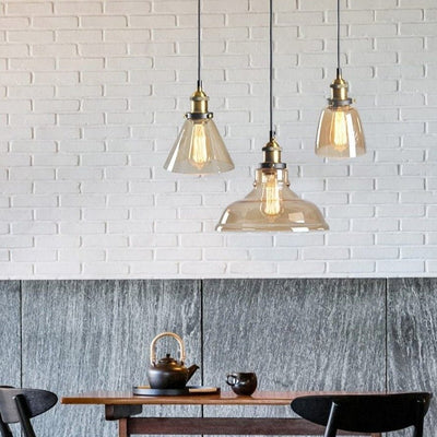 GlassHaven – Elegant Industrial Pendant Lamp