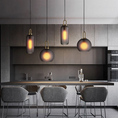 LumiGlaze - Sleek Glass Lamp for Modern Ambiance