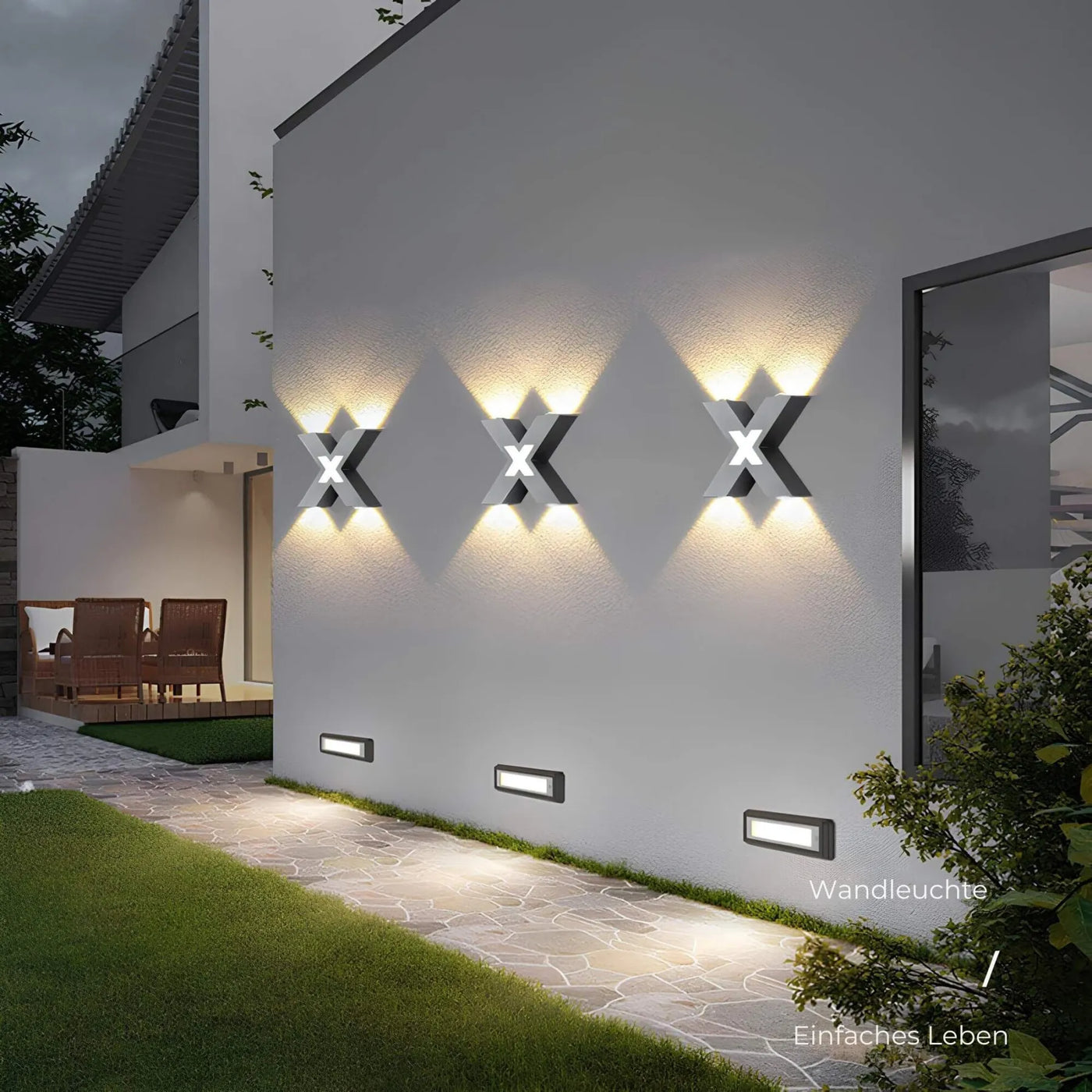 Elegant Modern Outdoor Wall Lamp - Weather Resistant LED Exterior Light