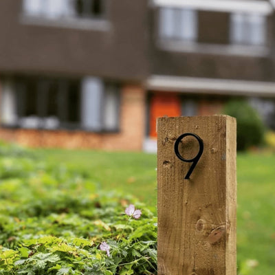 BlackSign - Contemporary Black House Numbers