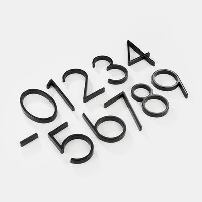 BlackSign - Contemporary Black House Numbers
