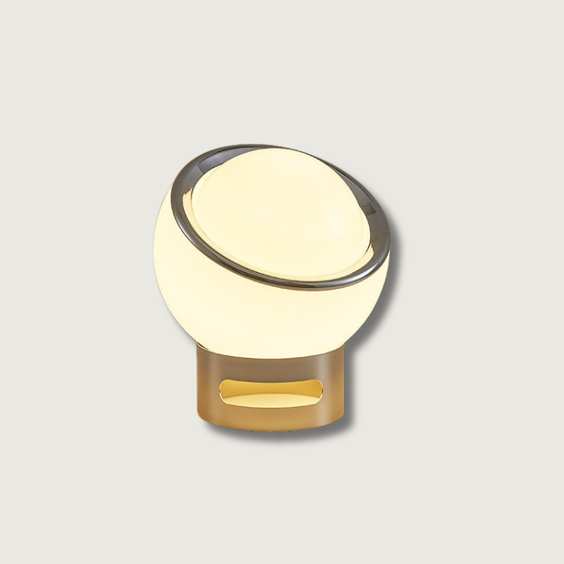 OpalGlow - French-Inspired Bauhaus Lamp