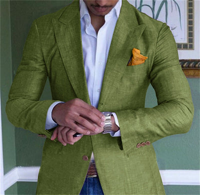Men's Comfortable Linen Blazer Jacket