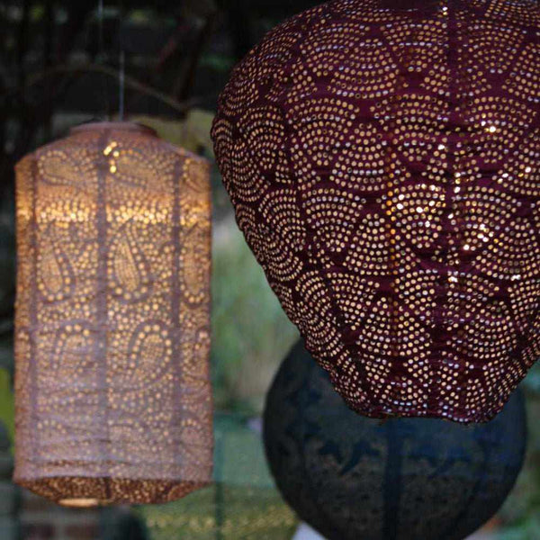 Outdoor Solar Lantern - Hot Air Balloon Design, Solar-Powered LED Light for Garden