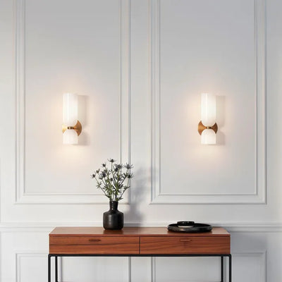 GlassAura – Dual-Layer Wall Lamp