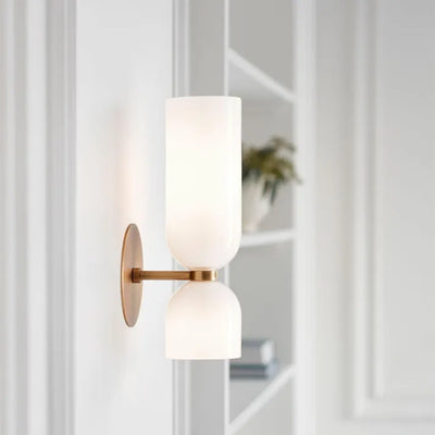 GlassAura – Dual-Layer Wall Lamp