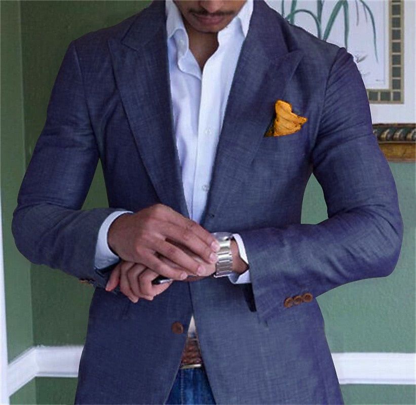 Men's Comfortable Linen Blazer Jacket